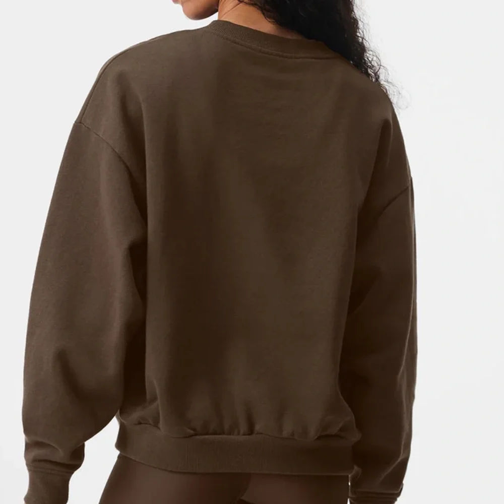 ALO Yoga Brown Crewneck Sweater